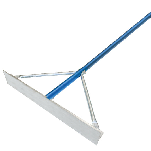 Malbikunarhrífa 90cm ótent með bláu álskafti