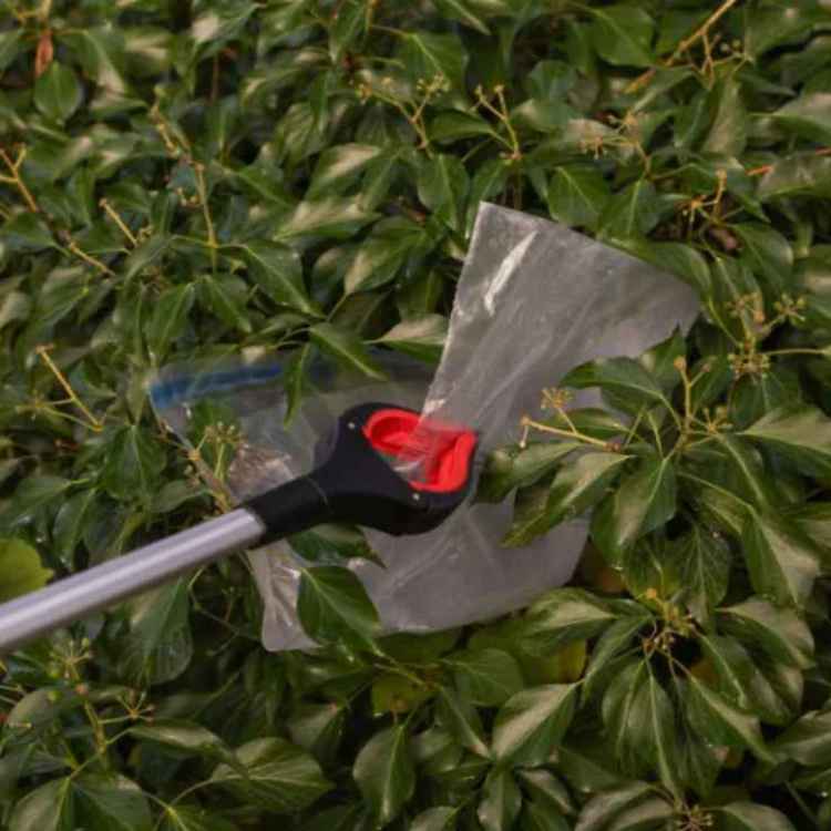 Plokkprik með snúanlegum haus til að plokka rusl