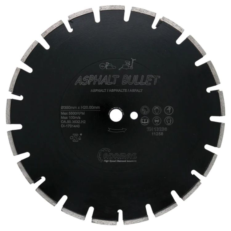Sagarblöð 300-450mm fyrir malbik Asphalt Bullet