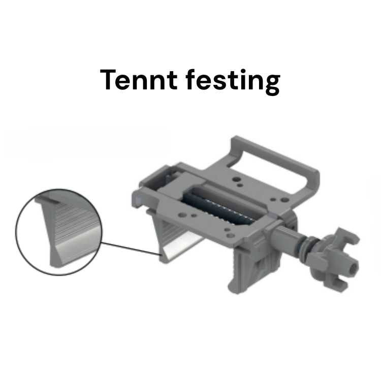 Tennt festing fyrir síló víbrator