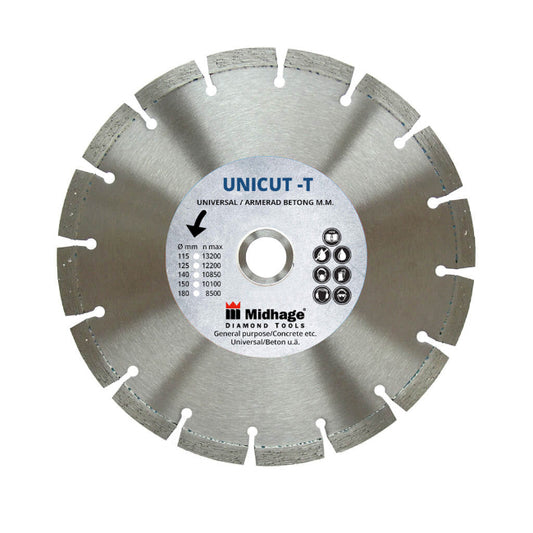 Sagarblöð 300mm alhliða demantsblöð UNICUT-T