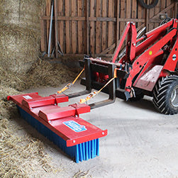Vélsópur Push Broom sópar hálm