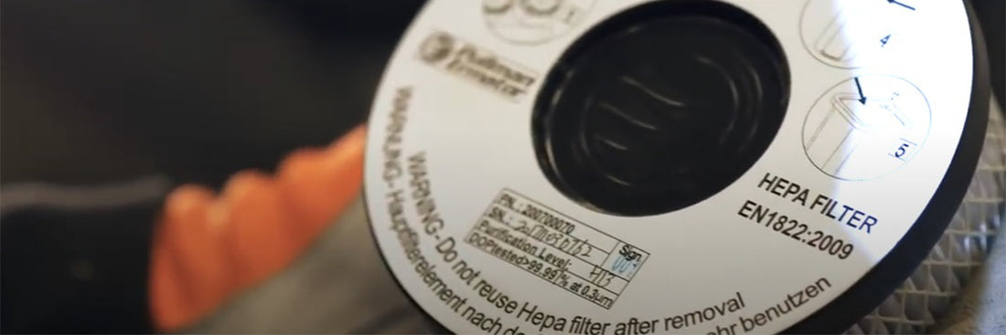 Að skipta um Hepa 13 síu í ryksugu frá Husqvarna