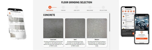 Gólfslípiverkfæri valin með Tool selector
