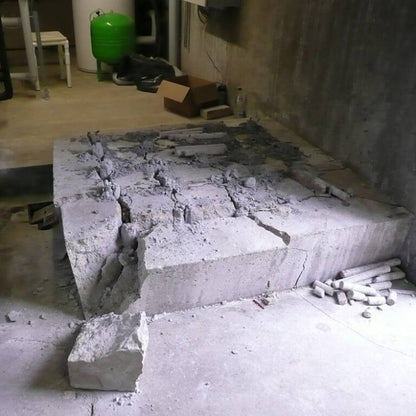 Gólf brotið með Betonamit hægvirku sprengiefni
