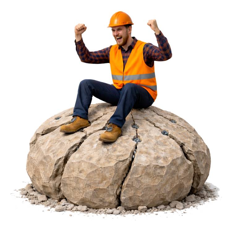 Betonamit hægvirkt sprengiefni umhverfisvænt