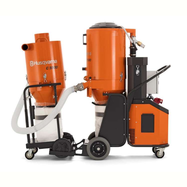 Forsuga C5500 tengd við aðra iðnaðarryksugu