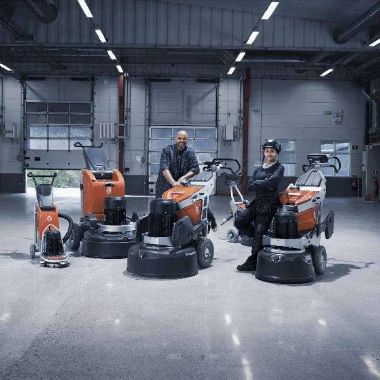 Stórar gólfslípivélar frá Husqvarna hjá Wendel