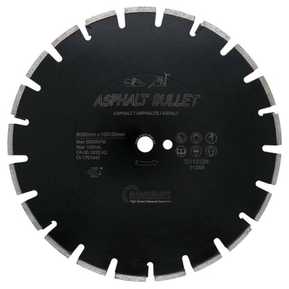 Sagarblöð 300-450mm fyrir malbik Asphalt Bullet