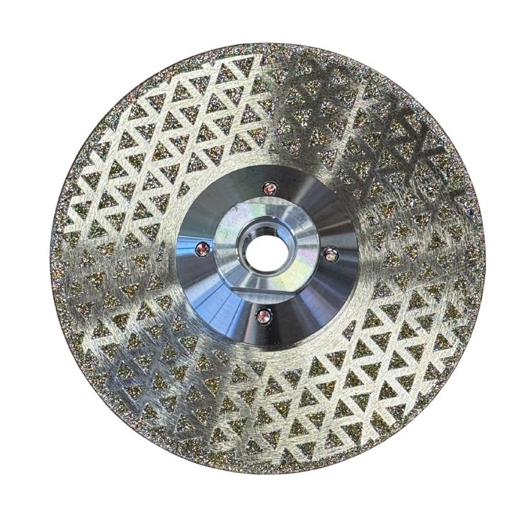 Slípiskífa og skurðarskífa 125mm með demöntum fyrir flísar.
