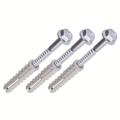 Sveigjanlegur staur, boltar til að festa hann niður