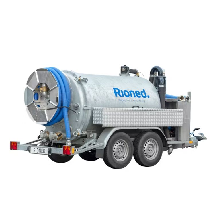 Tankur til að losa úr niðurföllum í bílakjöllurum